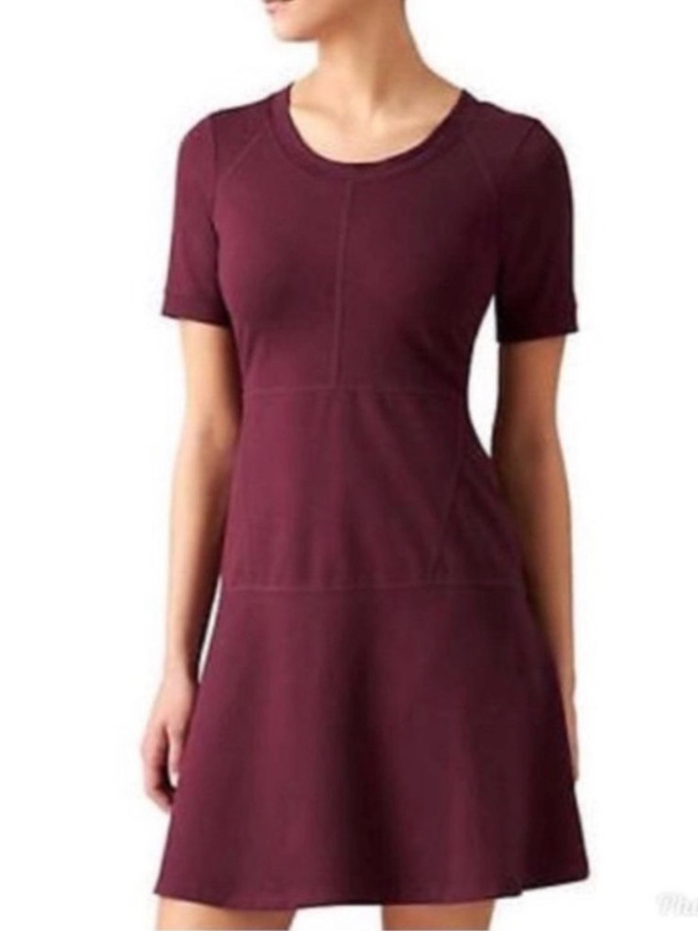ATHLETA En Route Fit & Flare Ponte Dress.